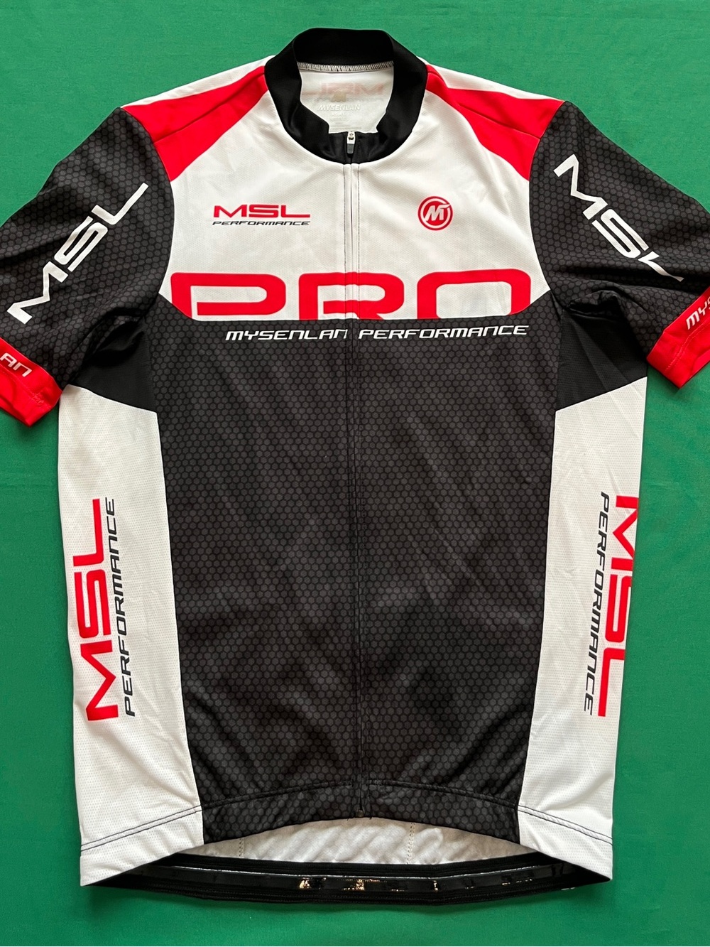 mYsEnLAn Performance S Cycling Jersey Short Sleeve Zip Performance Top.